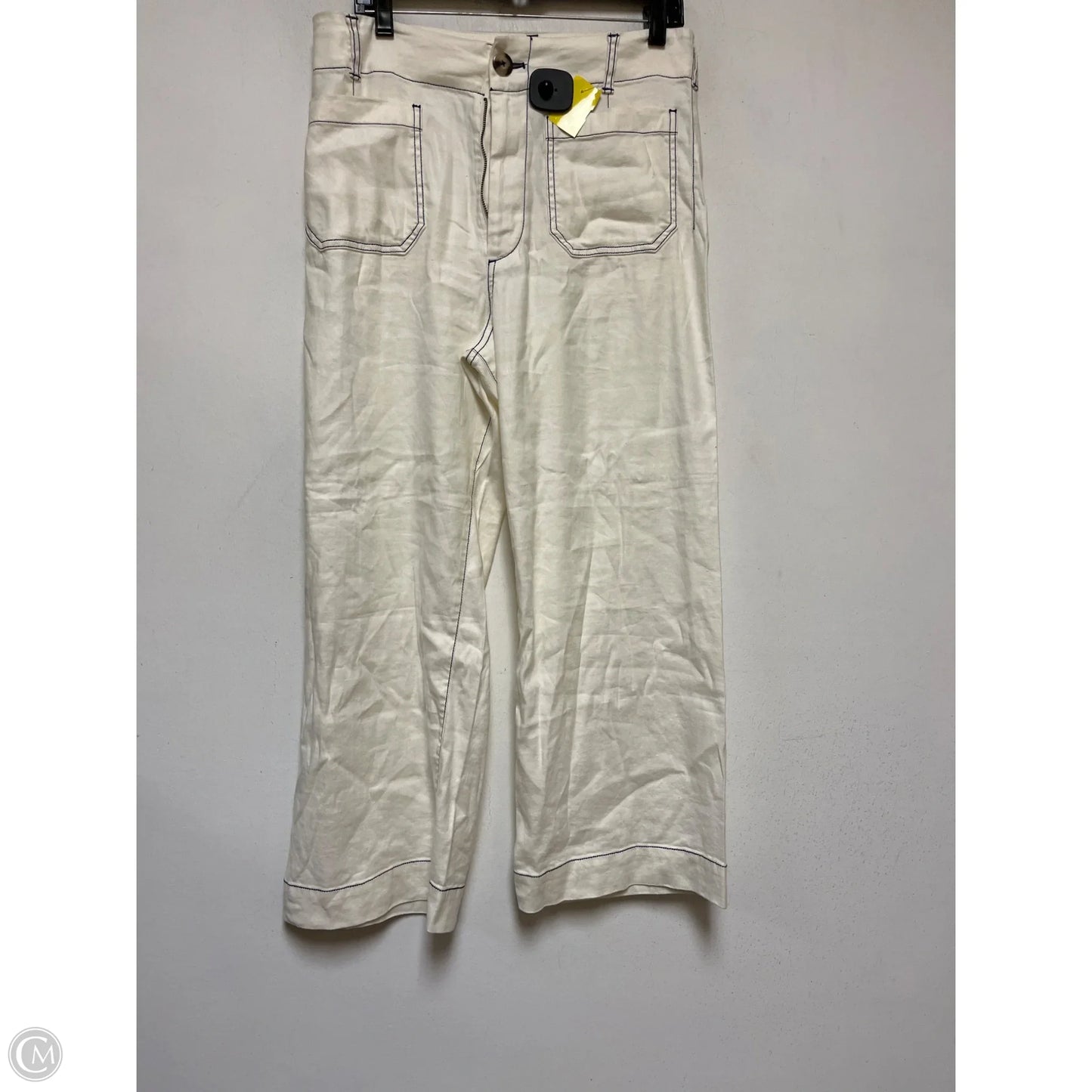Pants Wide Leg By Maeve In Ivory, Size: 8
