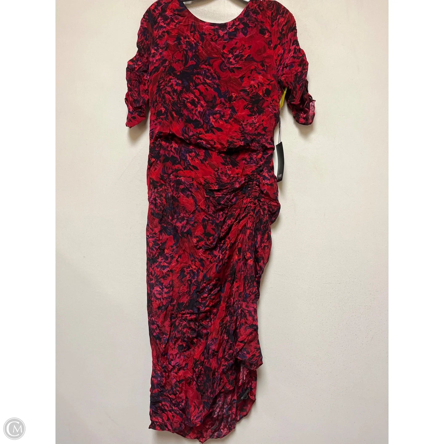 Dress Casual Midi By White House Black Market In Red, Size: M