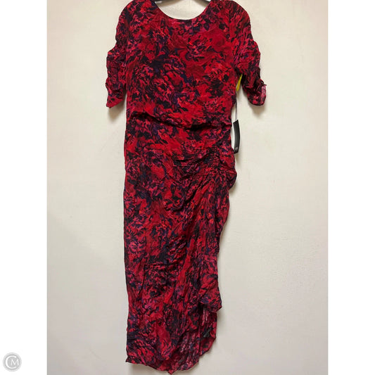 Dress Casual Midi By White House Black Market In Red, Size: M