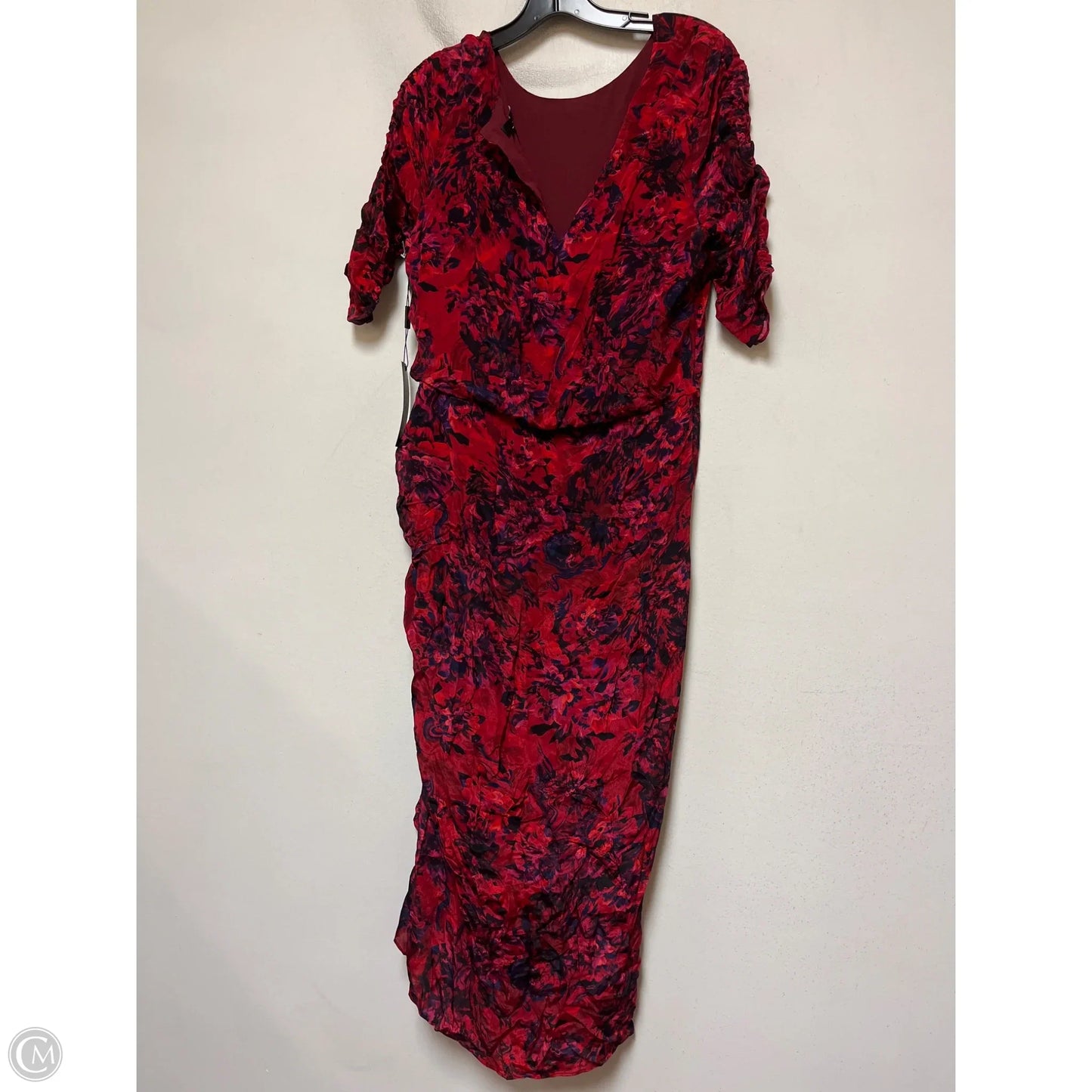 Dress Casual Midi By White House Black Market In Red, Size: M