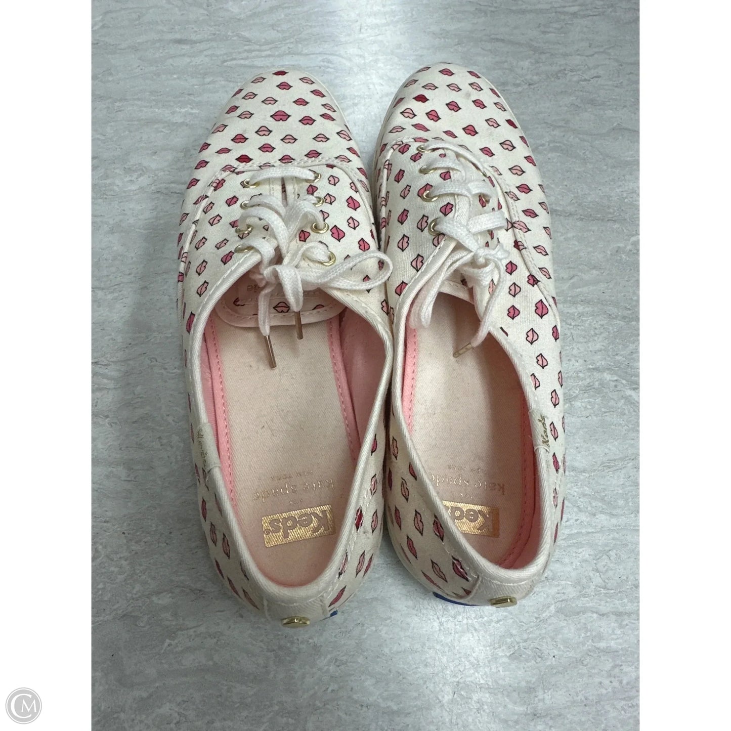 Shoes Sneakers By Keds In Cream & Pink, Size: 9.5