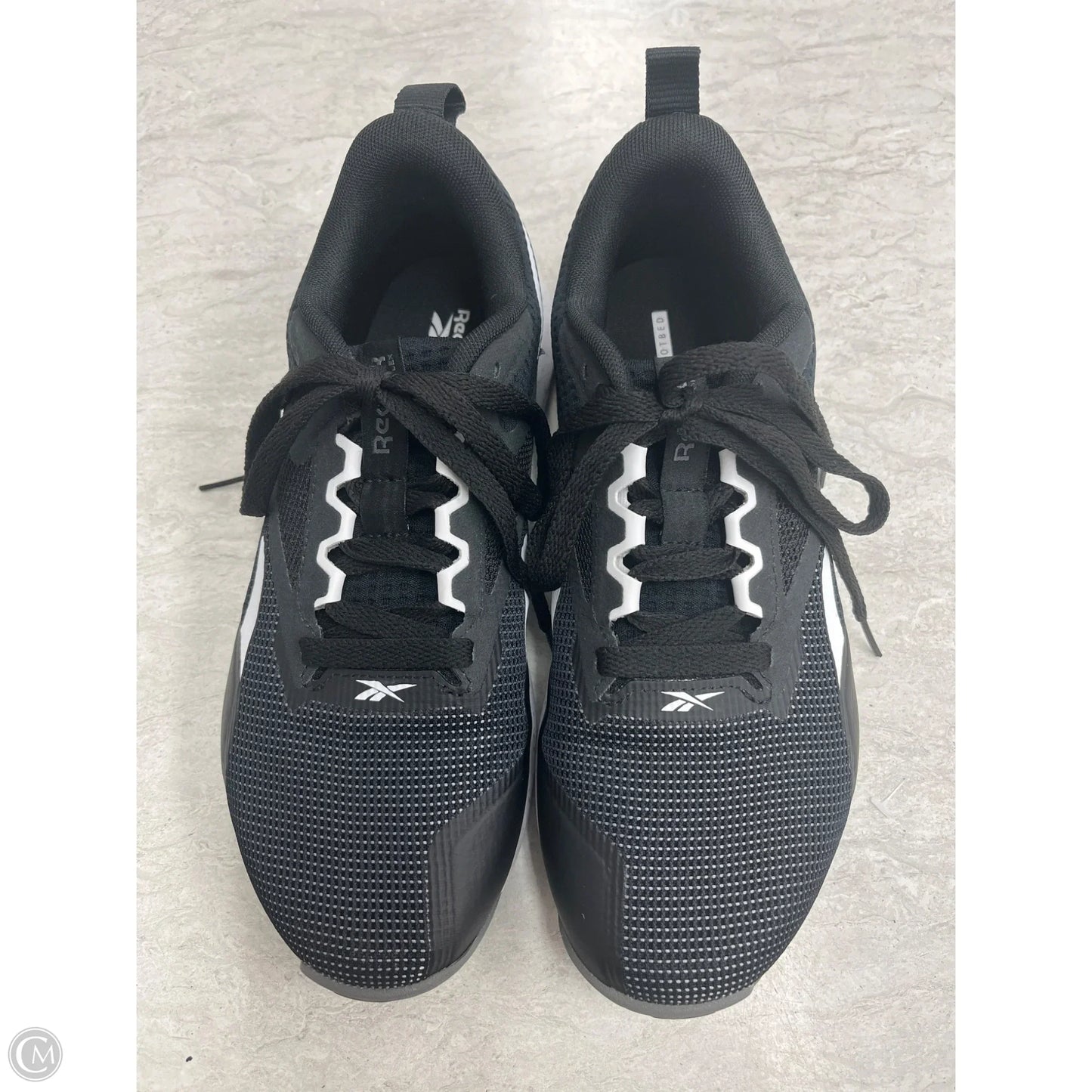 Shoes Athletic By Reebok In Black & White, Size: 8
