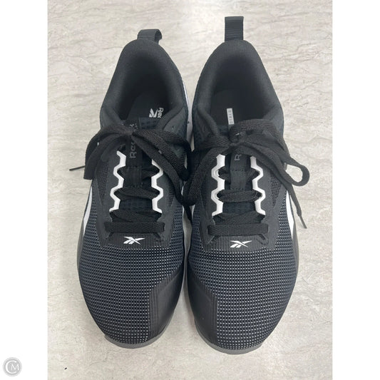 Shoes Athletic By Reebok In Black & White, Size: 8