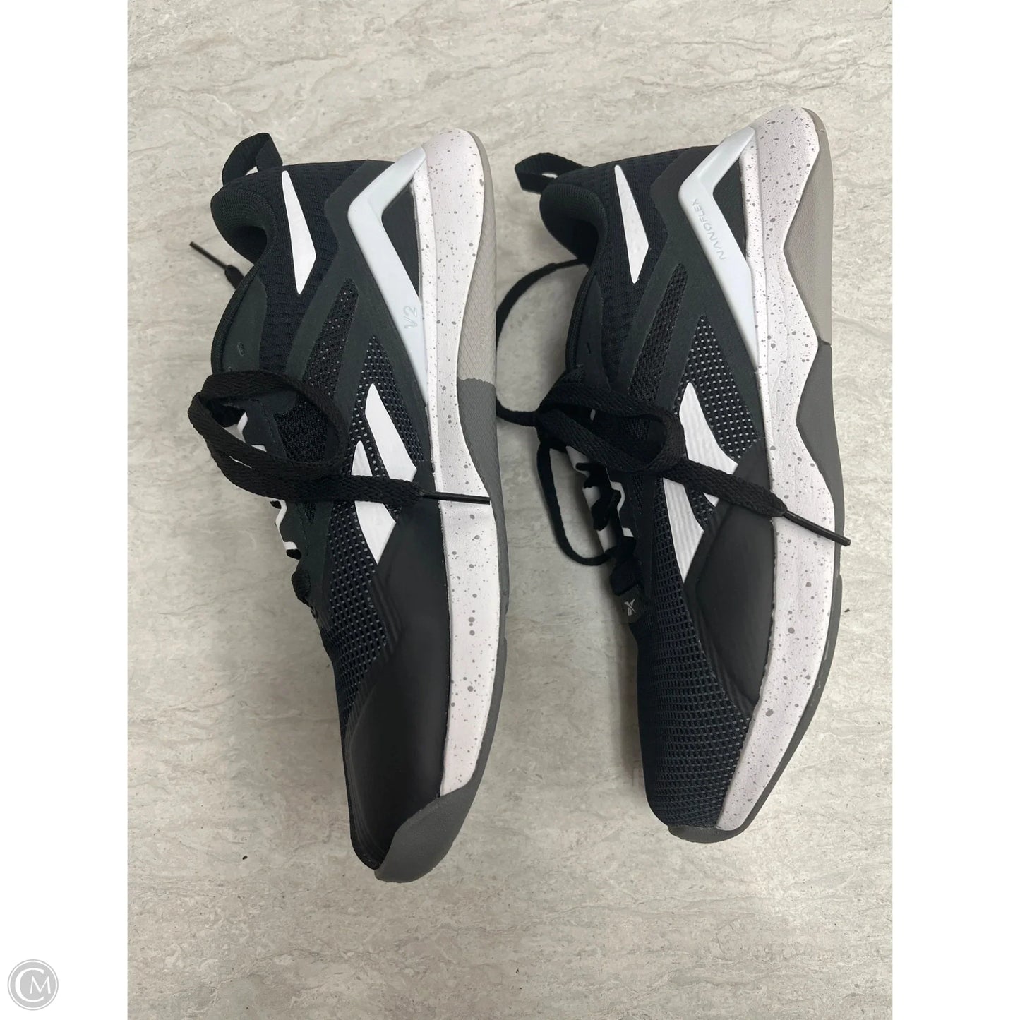 Shoes Athletic By Reebok In Black & White, Size: 8