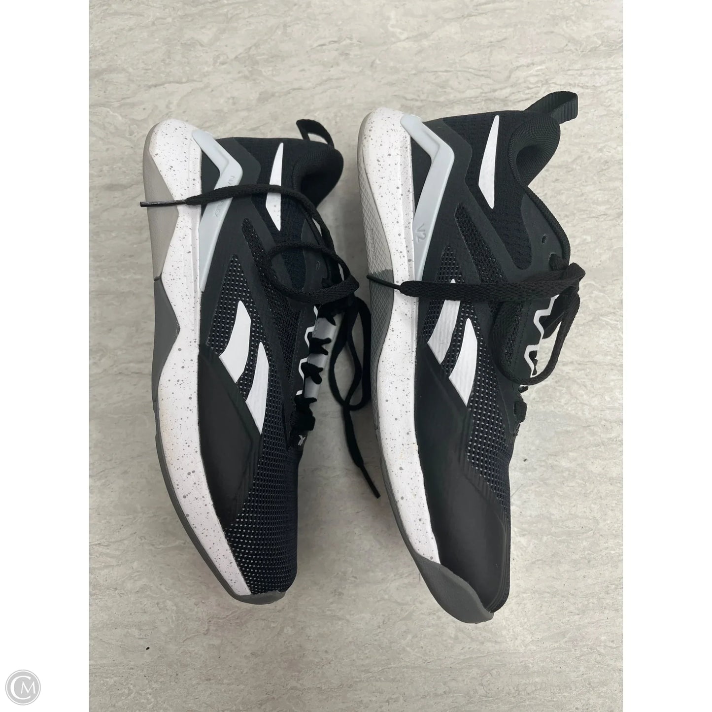 Shoes Athletic By Reebok In Black & White, Size: 8