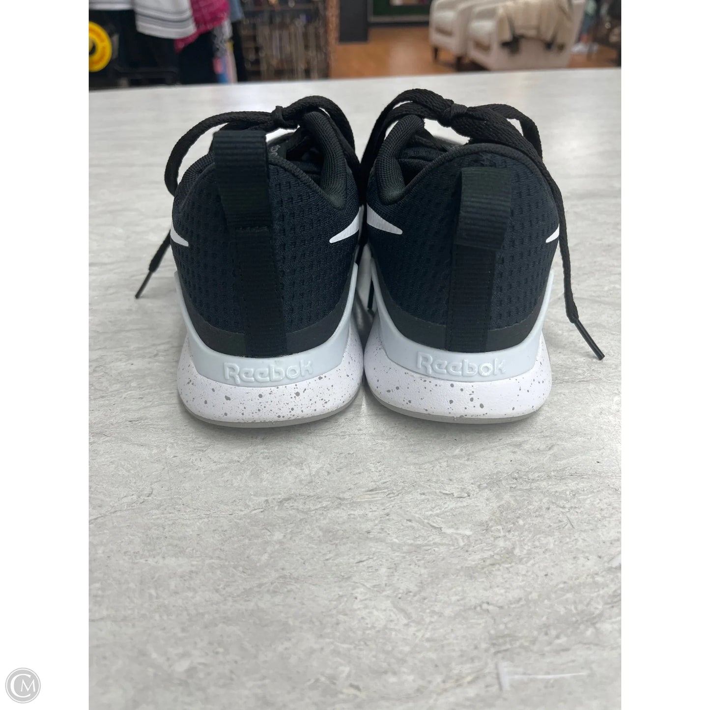 Shoes Athletic By Reebok In Black & White, Size: 8