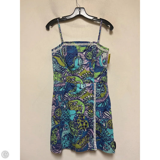 Dress Designer By Lilly Pulitzer In Green & Purple, Size: Xs
