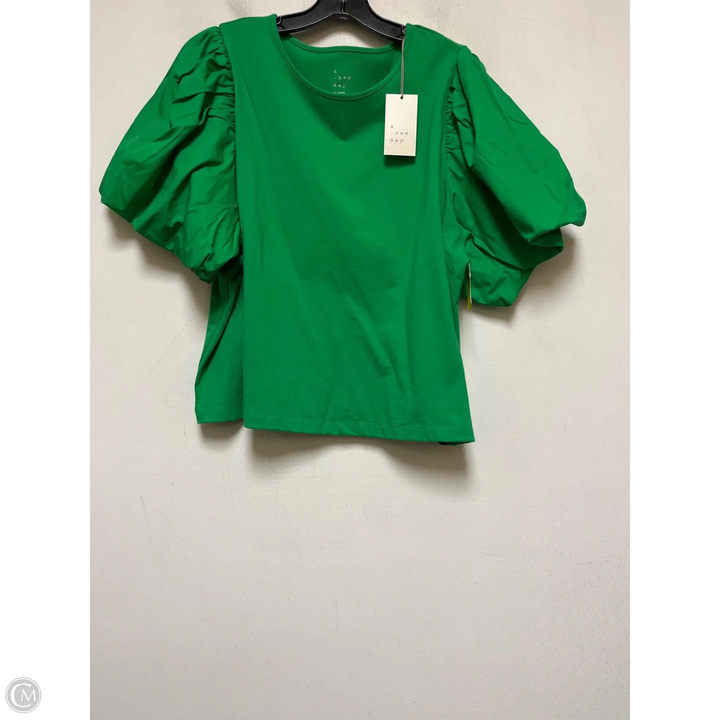 Top Short Sleeve By A New Day In Green, Size: Xxl