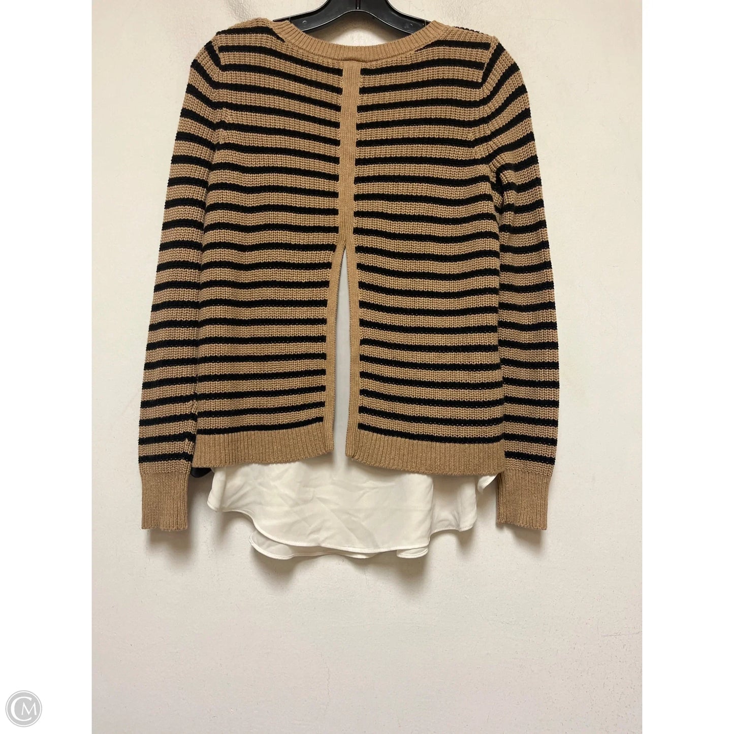 Top Long Sleeve By Loft In Striped Pattern, Size: Xs