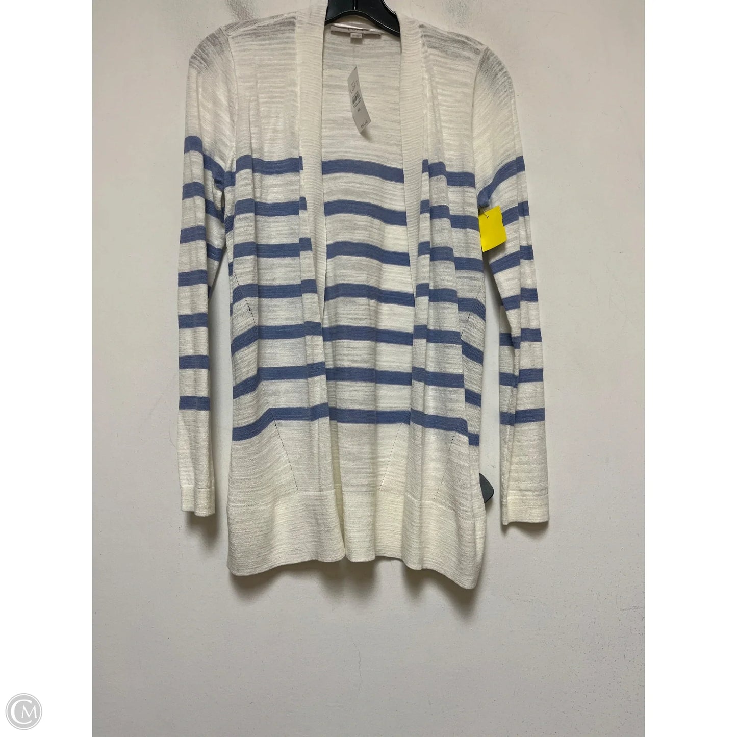 Cardigan By Loft In Striped Pattern, Size: Xs