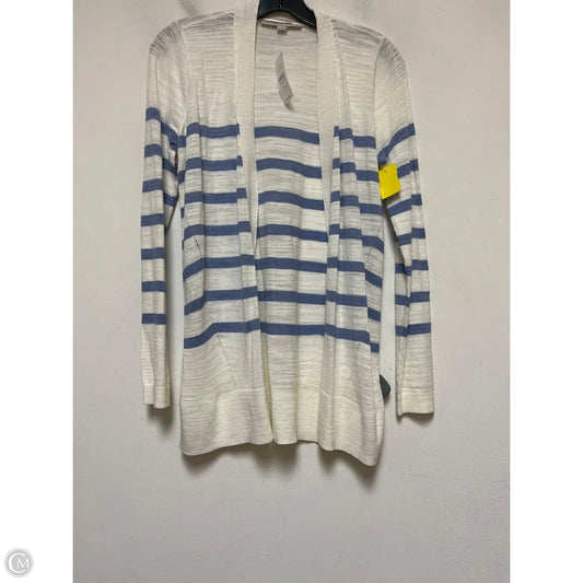 Cardigan By Loft In Striped Pattern, Size: Xs