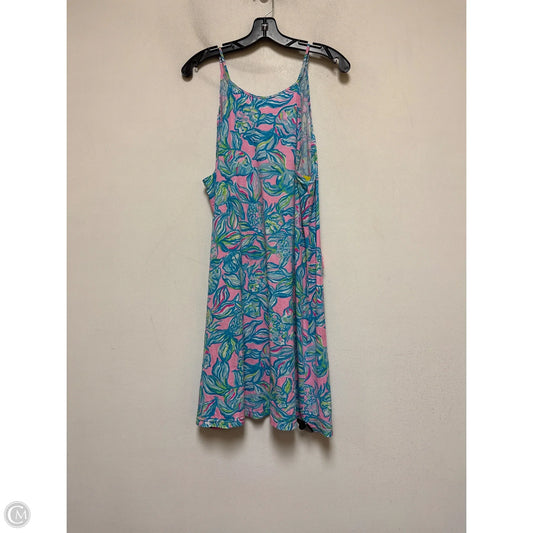 Dress Designer By Lilly Pulitzer In Blue & Pink, Size: L