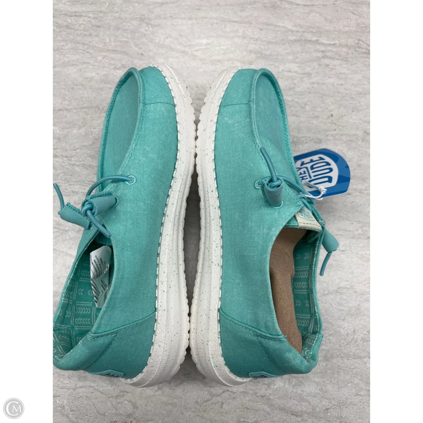 Shoes Flats By Hey Dude In Aqua, Size: 7