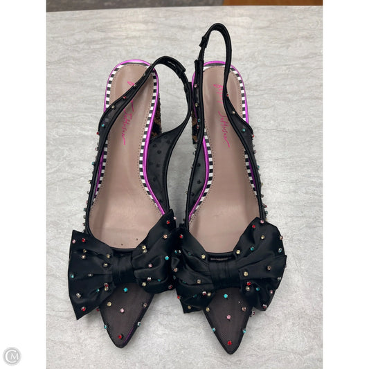 Shoes Heels Block By Betsey Johnson In Animal Print, Size: 11