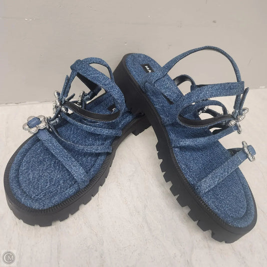 Sandals Luxury Designer By Marc Jacobs In Blue Denim, Size: 10