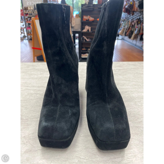 Boots Ankle Heels By Gianni Bini In Black, Size: 7