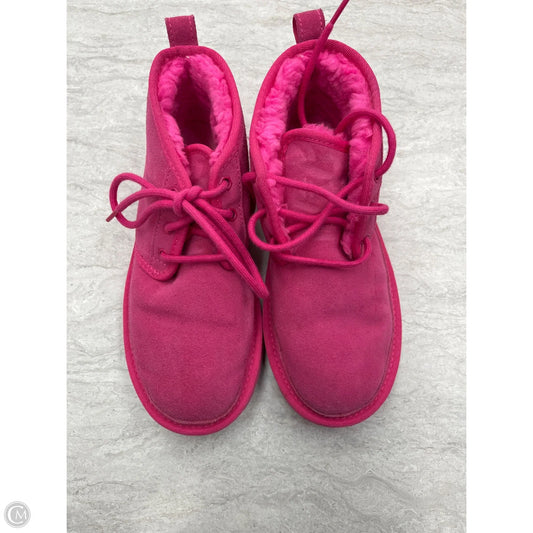 Boots Designer By Ugg In Pink, Size: 7