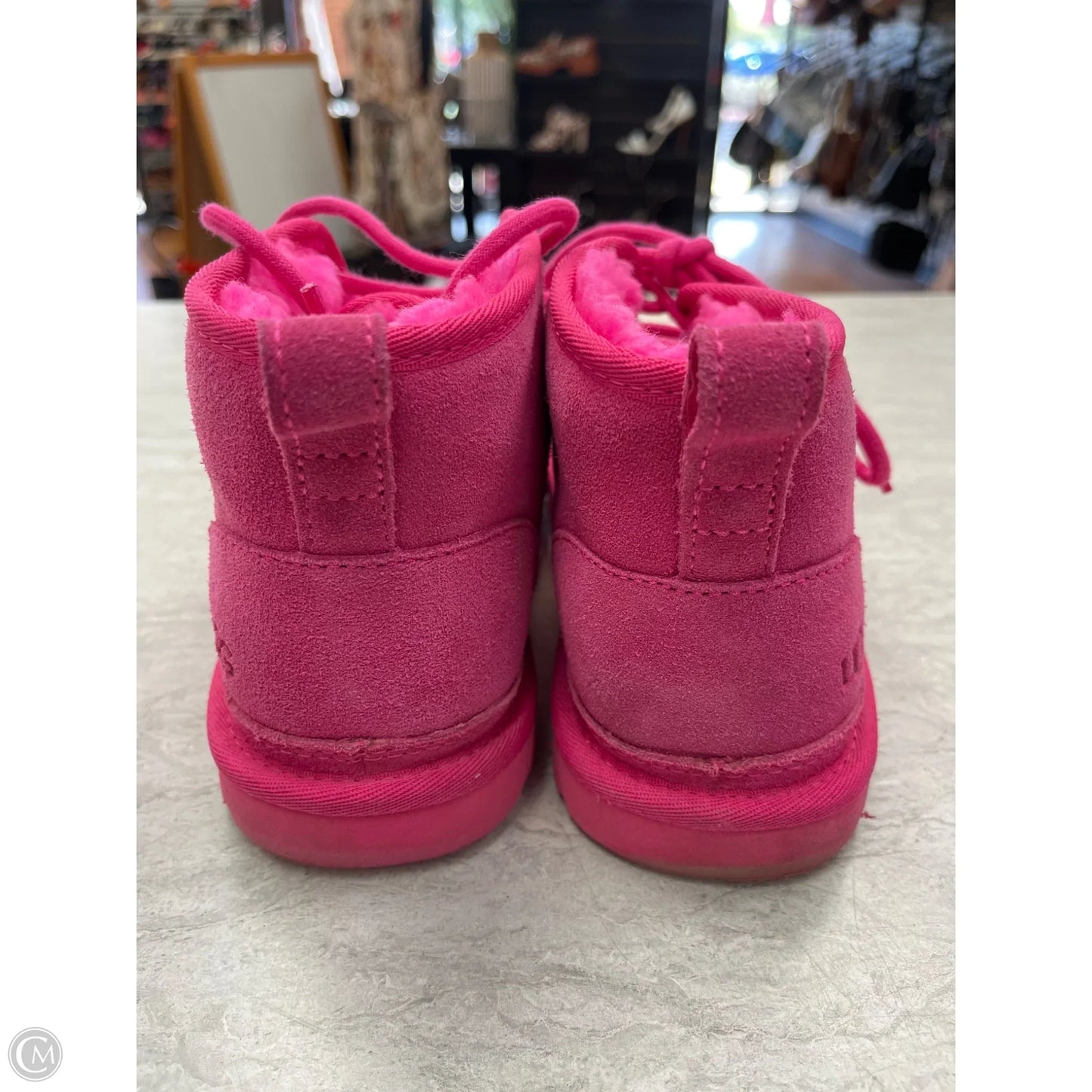 Boots Designer By Ugg In Pink, Size: 7