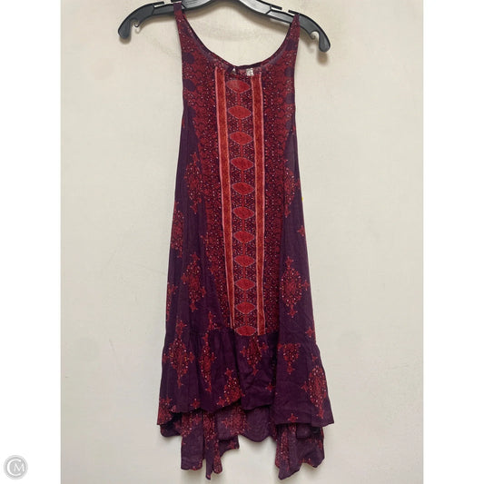 Dress Casual Short By Free People In Purple & Red, Size: Xs