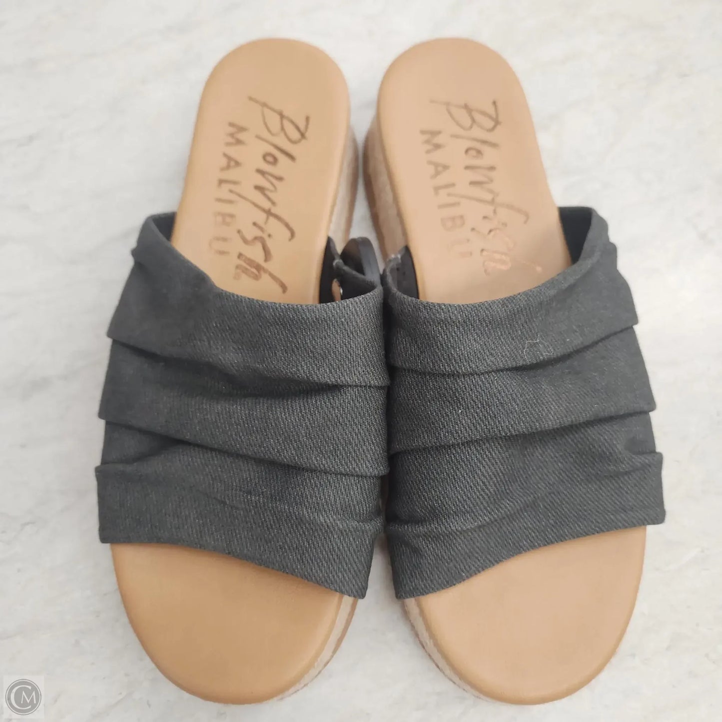 Sandals Heels Platform By Blowfish In Grey, Size: 7