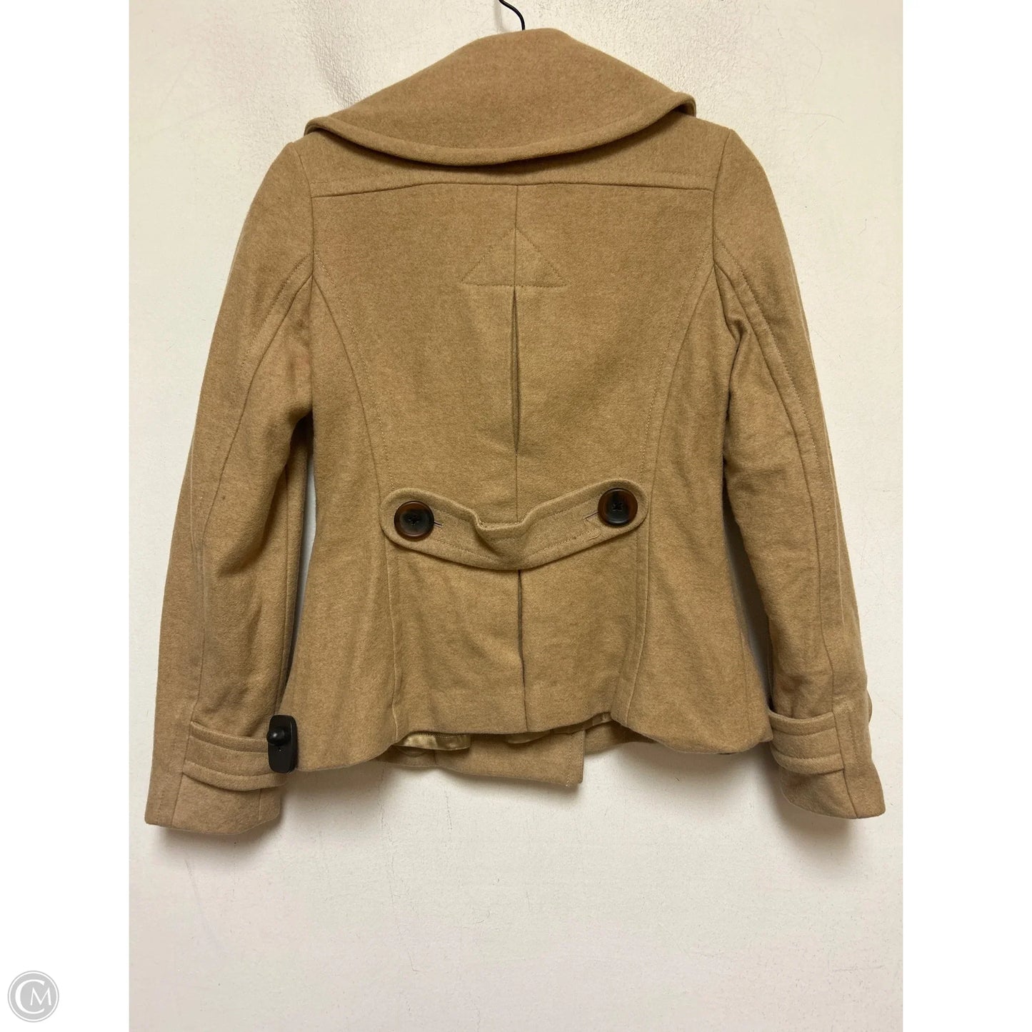 Coat Peacoat By Banana Republic In Tan, Size: S
