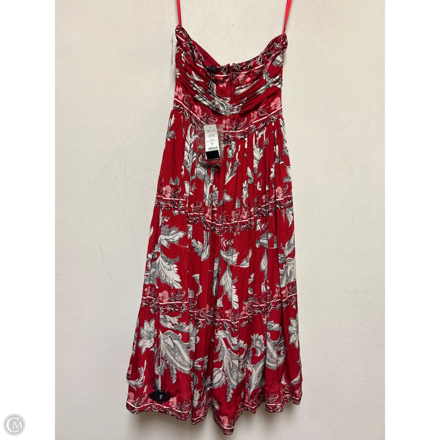 Dress Casual Midi By White House Black Market In Red, Size: Xxs
