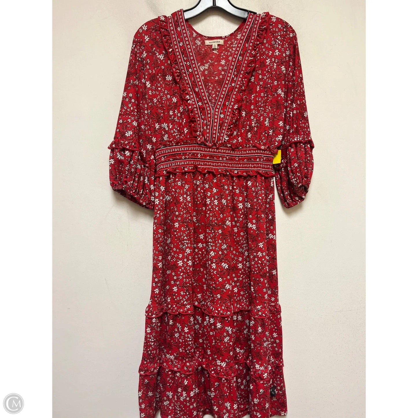 Dress Casual Midi By Max Studio In Floral Print, Size: L