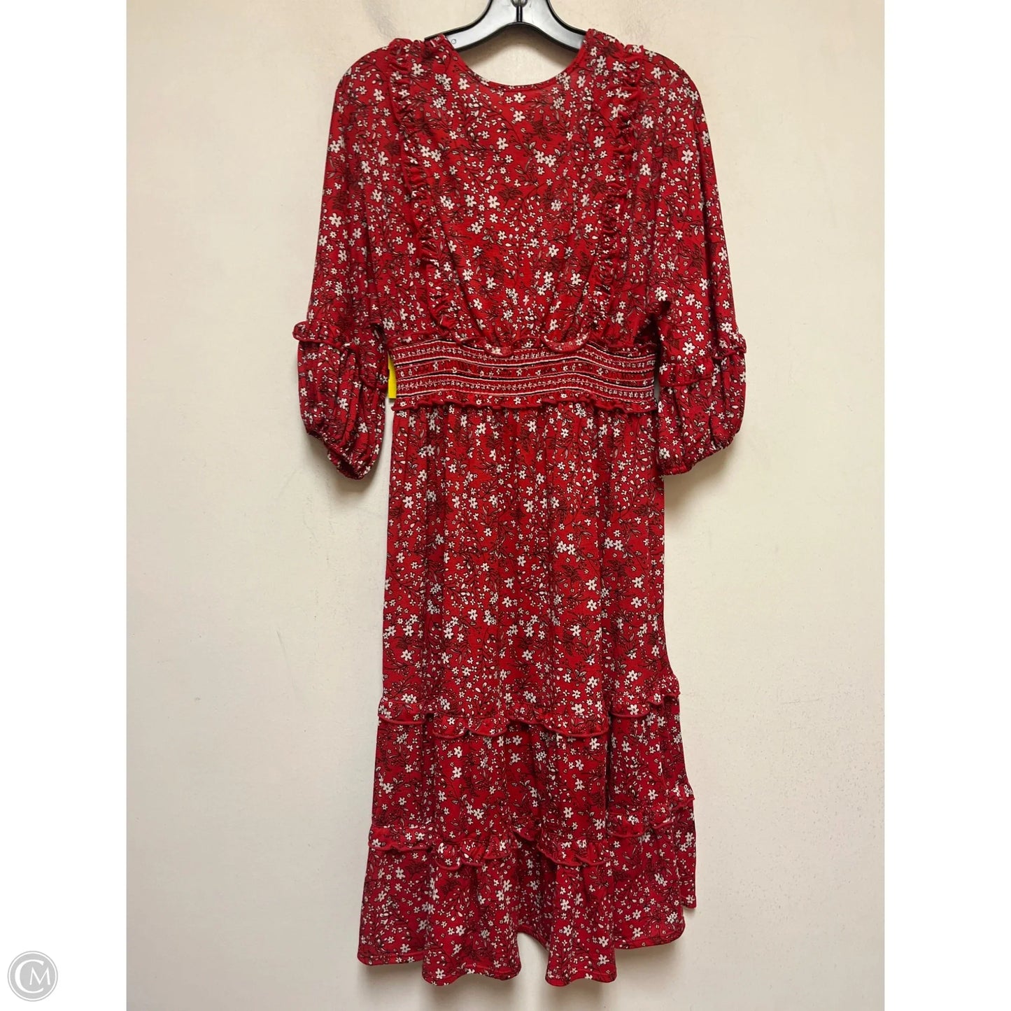 Dress Casual Midi By Max Studio In Floral Print, Size: L