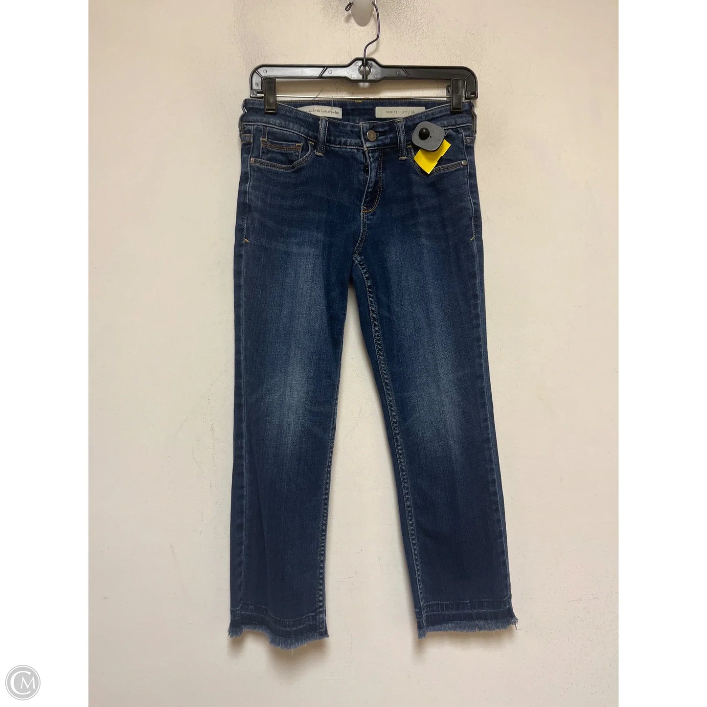 Jeans Cropped By Pilcro In Blue Denim, Size: 4