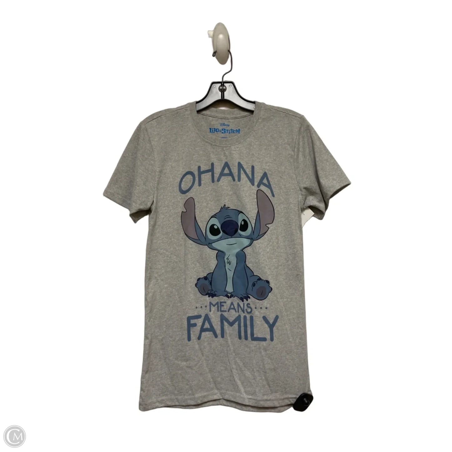 Top Short Sleeve Basic By Disney In Grey, Size: S