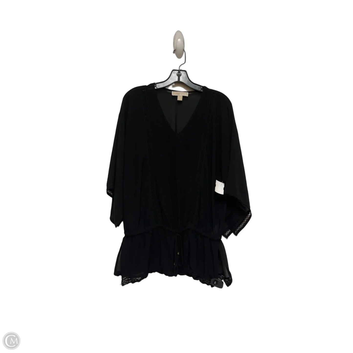 Top Long Sleeve By Michael By Michael Kors In Black, Size: M