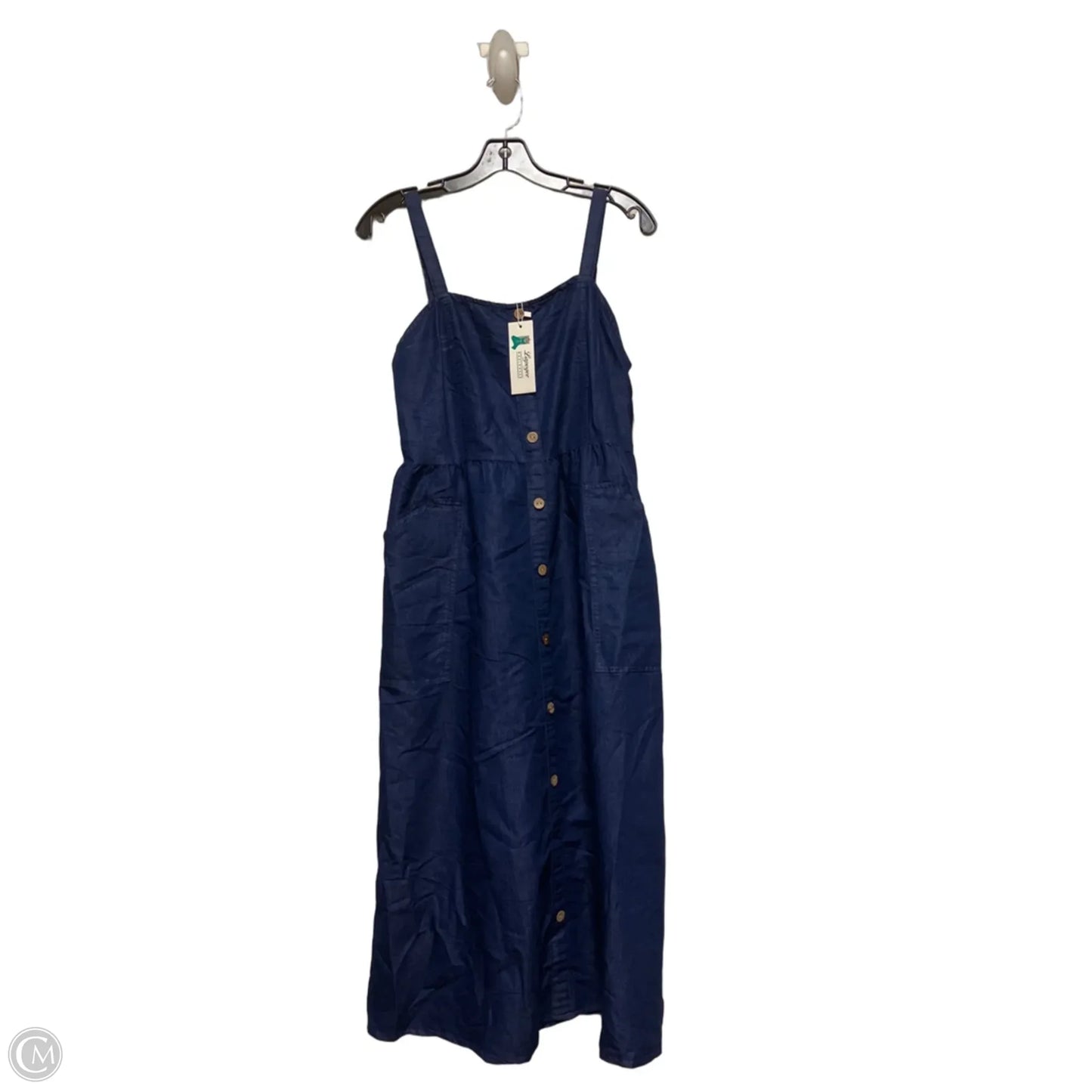 Dress Casual Midi By Clothes Mentor In Blue, Size: M