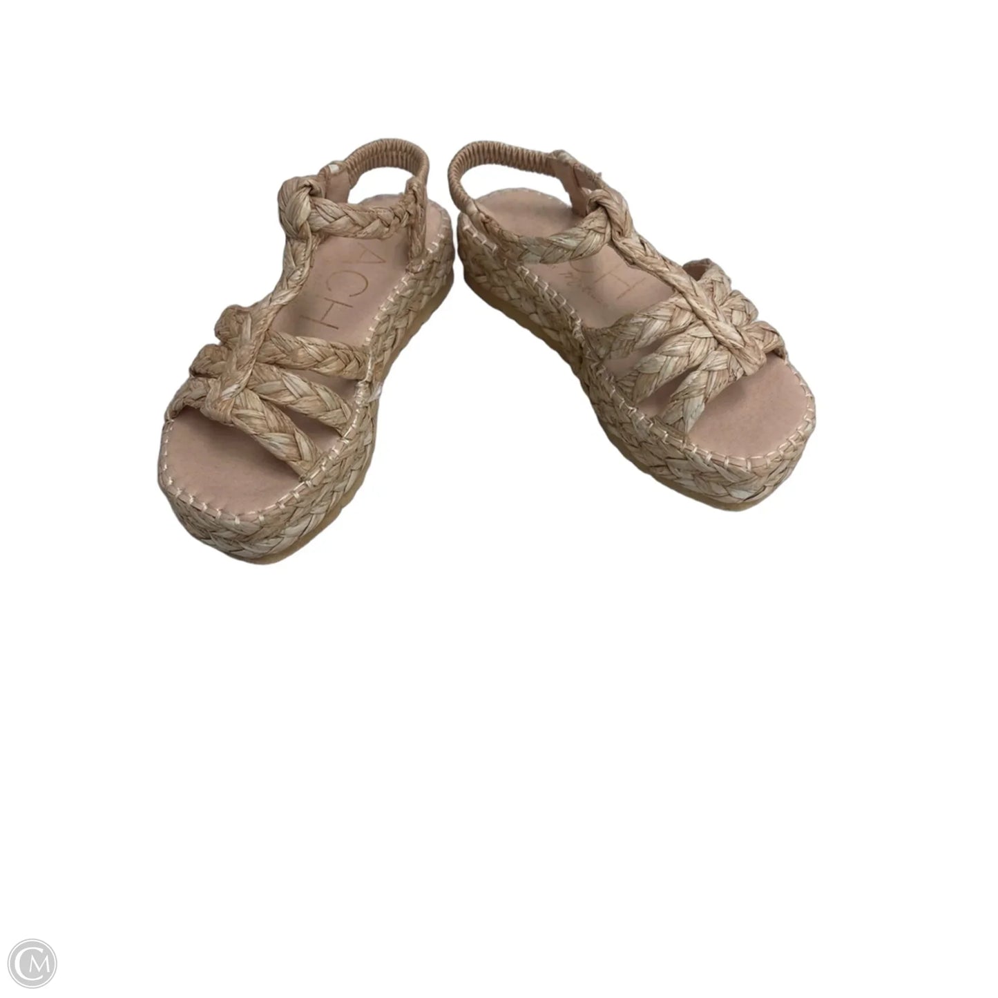 Sandals Flats By Clothes Mentor In Tan, Size: 8