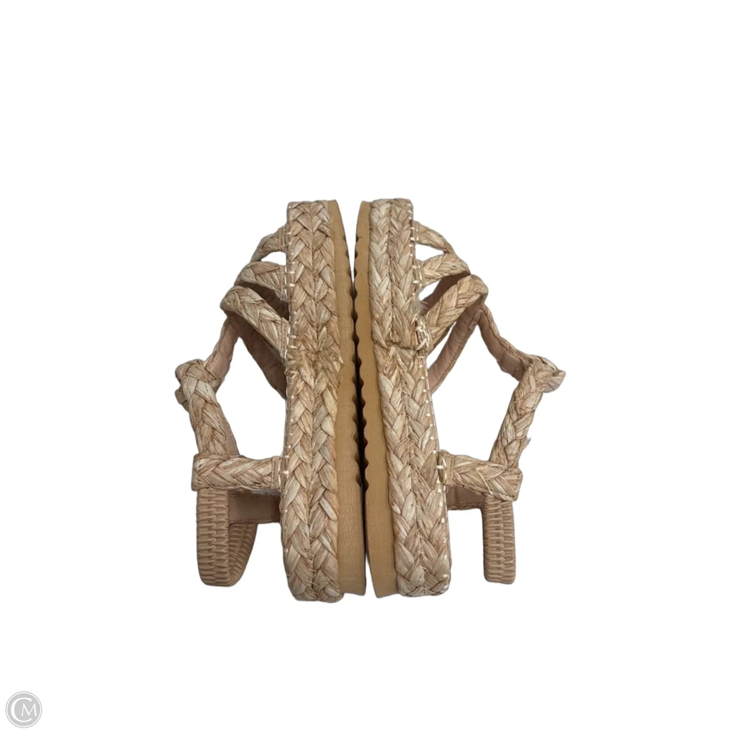 Sandals Flats By Clothes Mentor In Tan, Size: 8