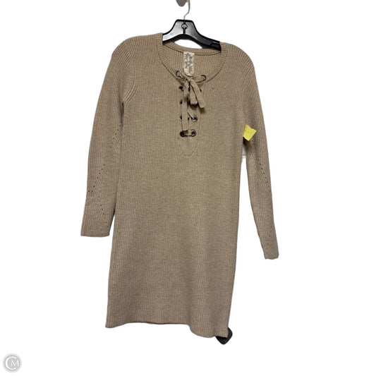 Dress Sweater By Sadie & Sage In Beige, Size: M