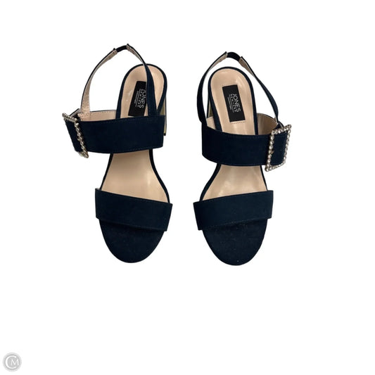 Sandals Heels Block By Jones New York In Blue, Size: 6