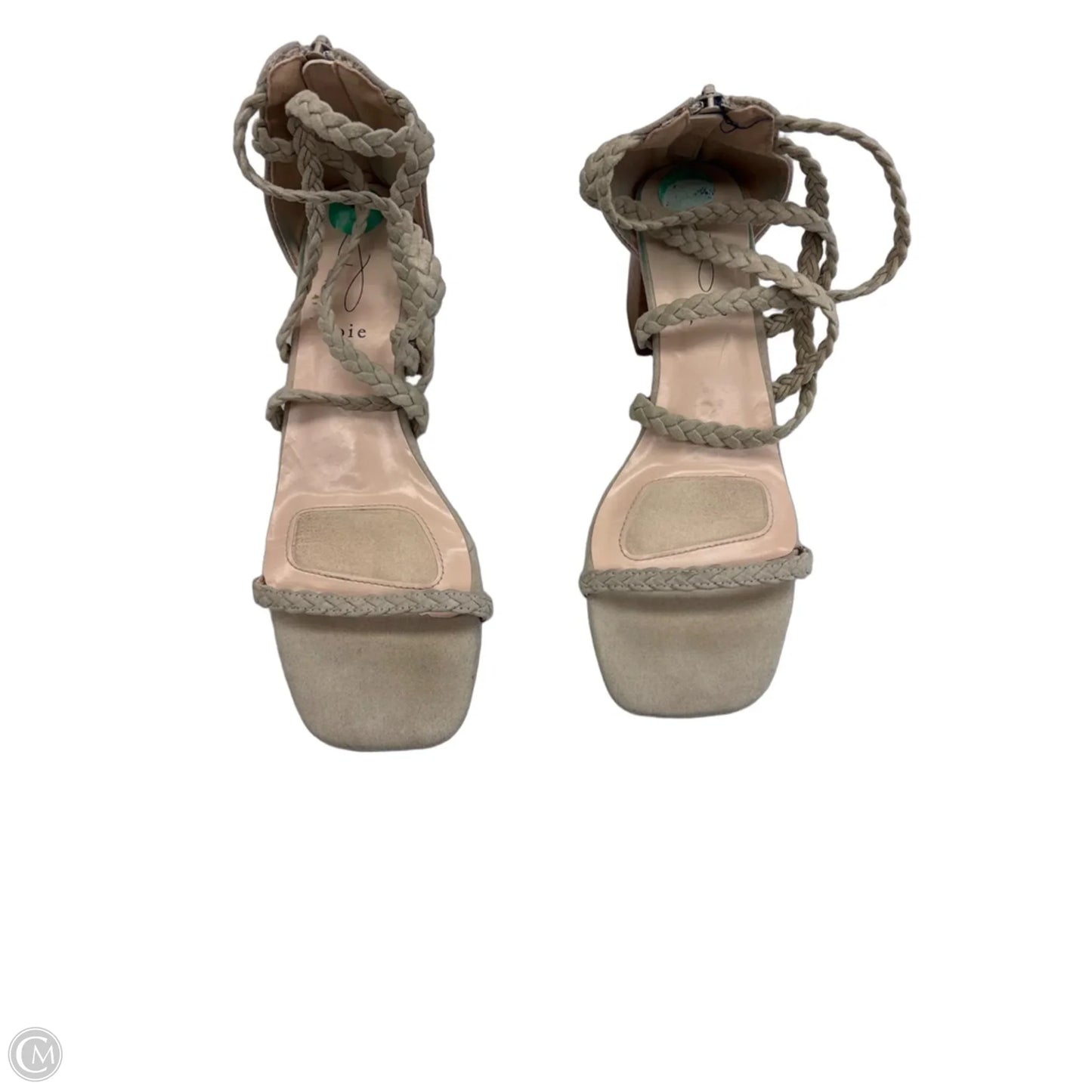 Sandals Heels Block By Joie In Beige, Size: 8