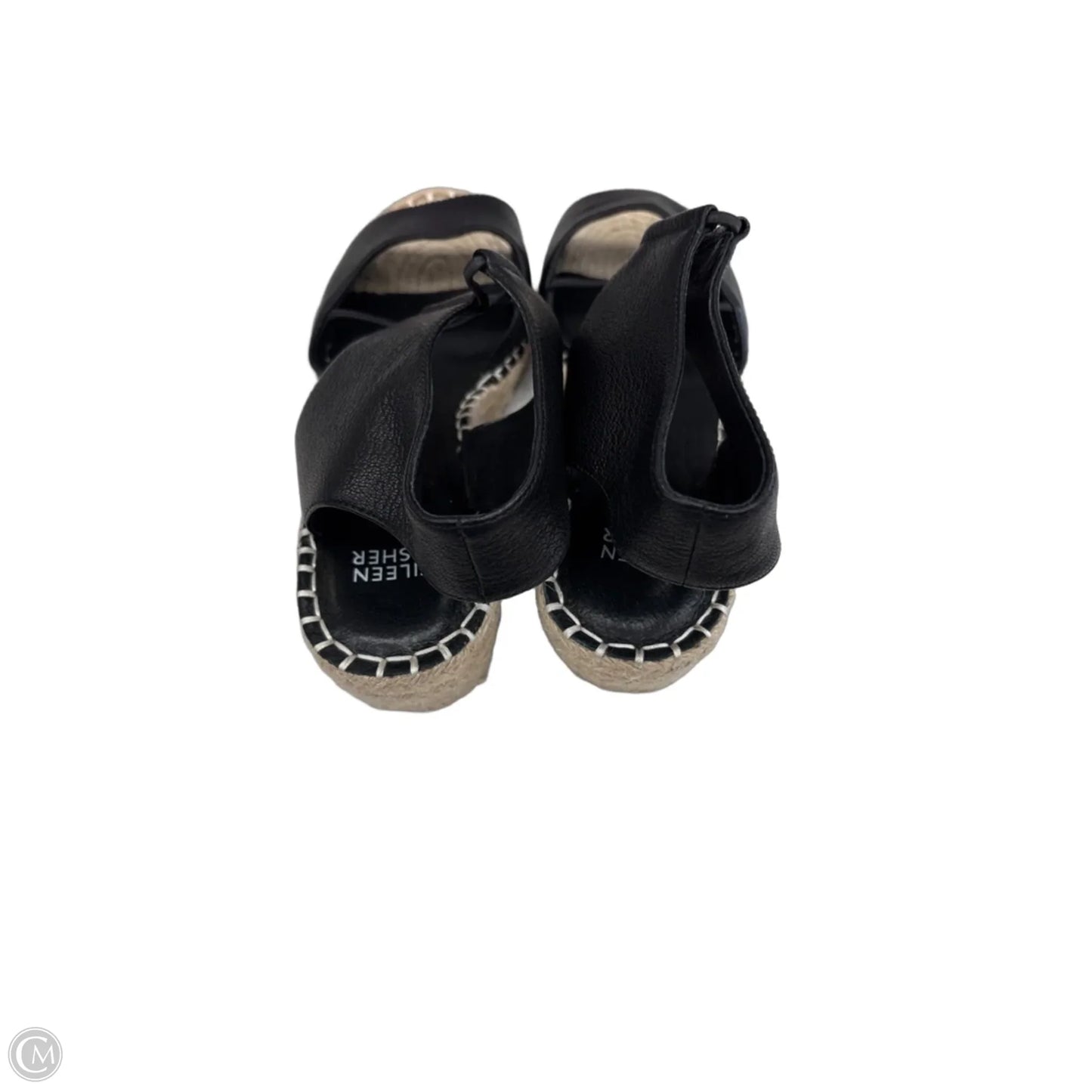 Sandals Heels Wedge By Eileen Fisher In Black, Size: 9.5