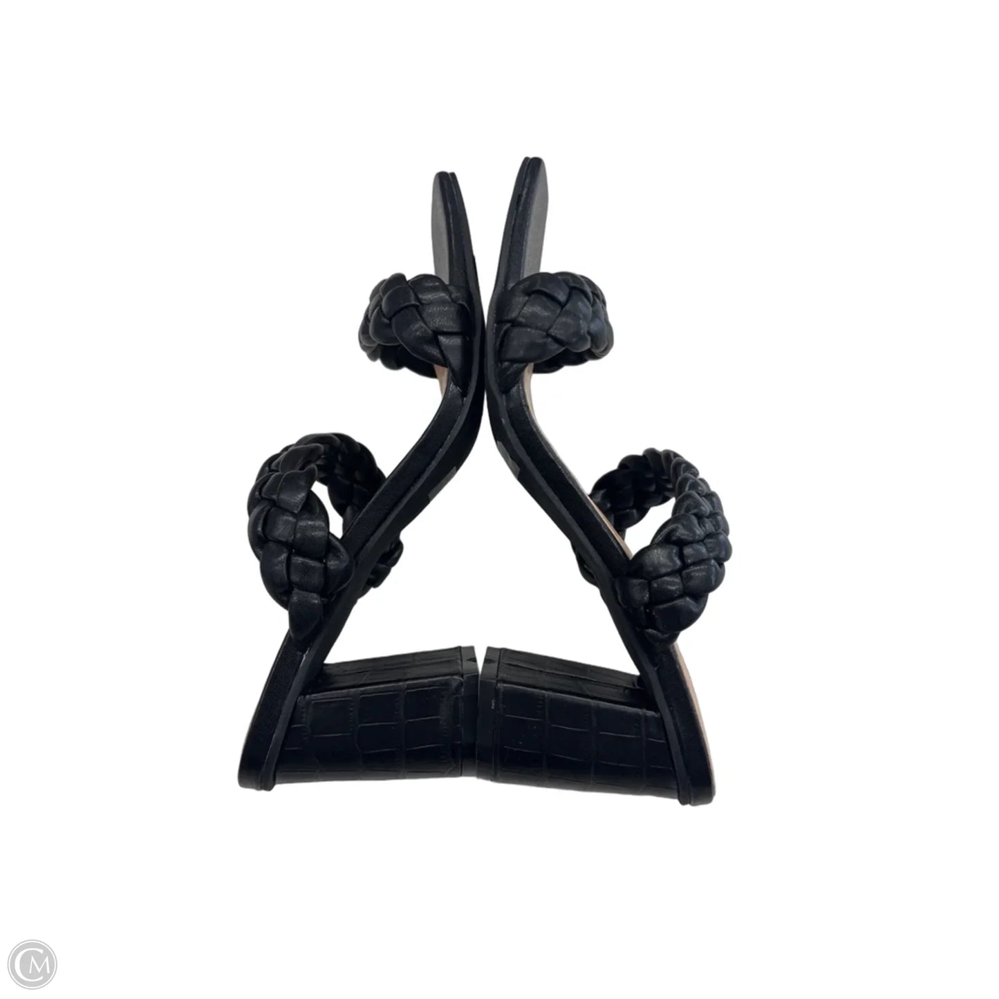 Sandals Heels Block By Sincerely Jules In Black, Size: 7.5