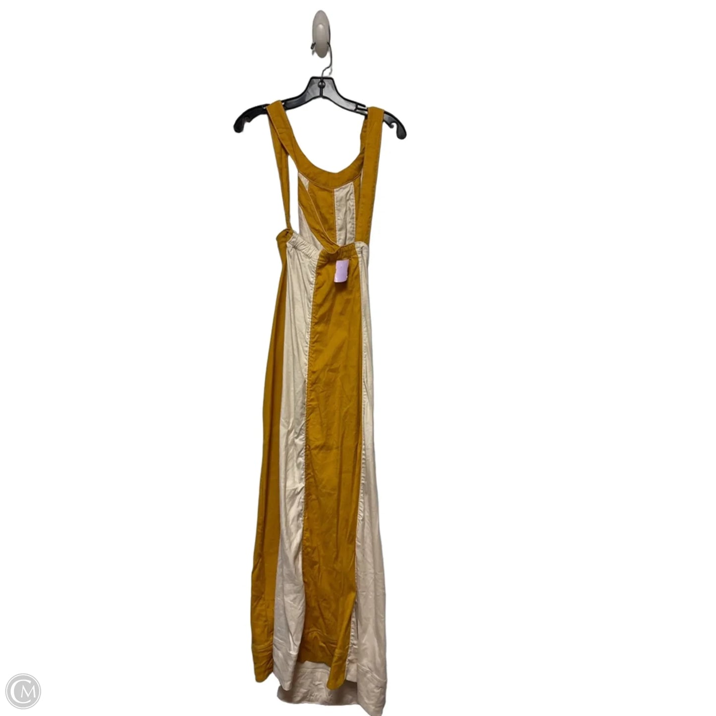 Dress Casual Maxi By Maeve In White & Yellow, Size: L