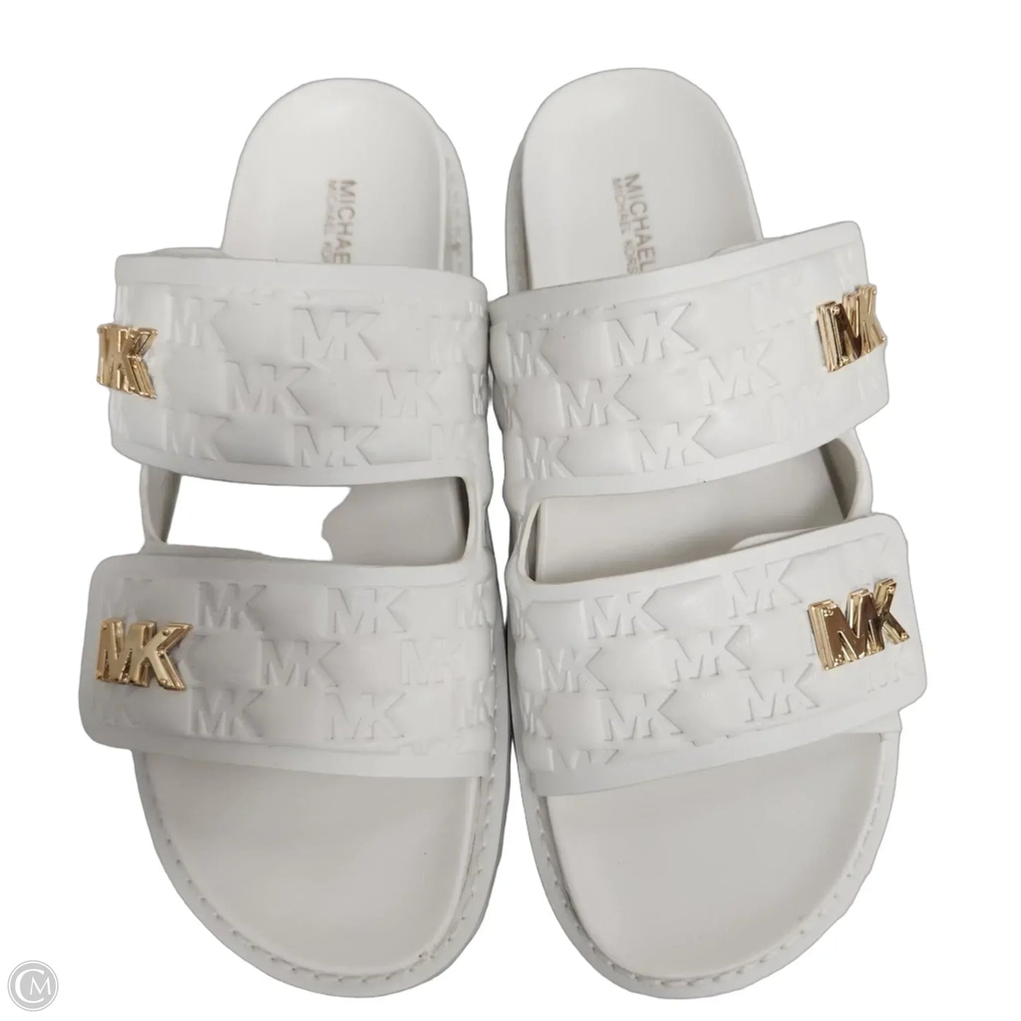 Sandals Flats By Michael By Michael Kors In White, Size: 9