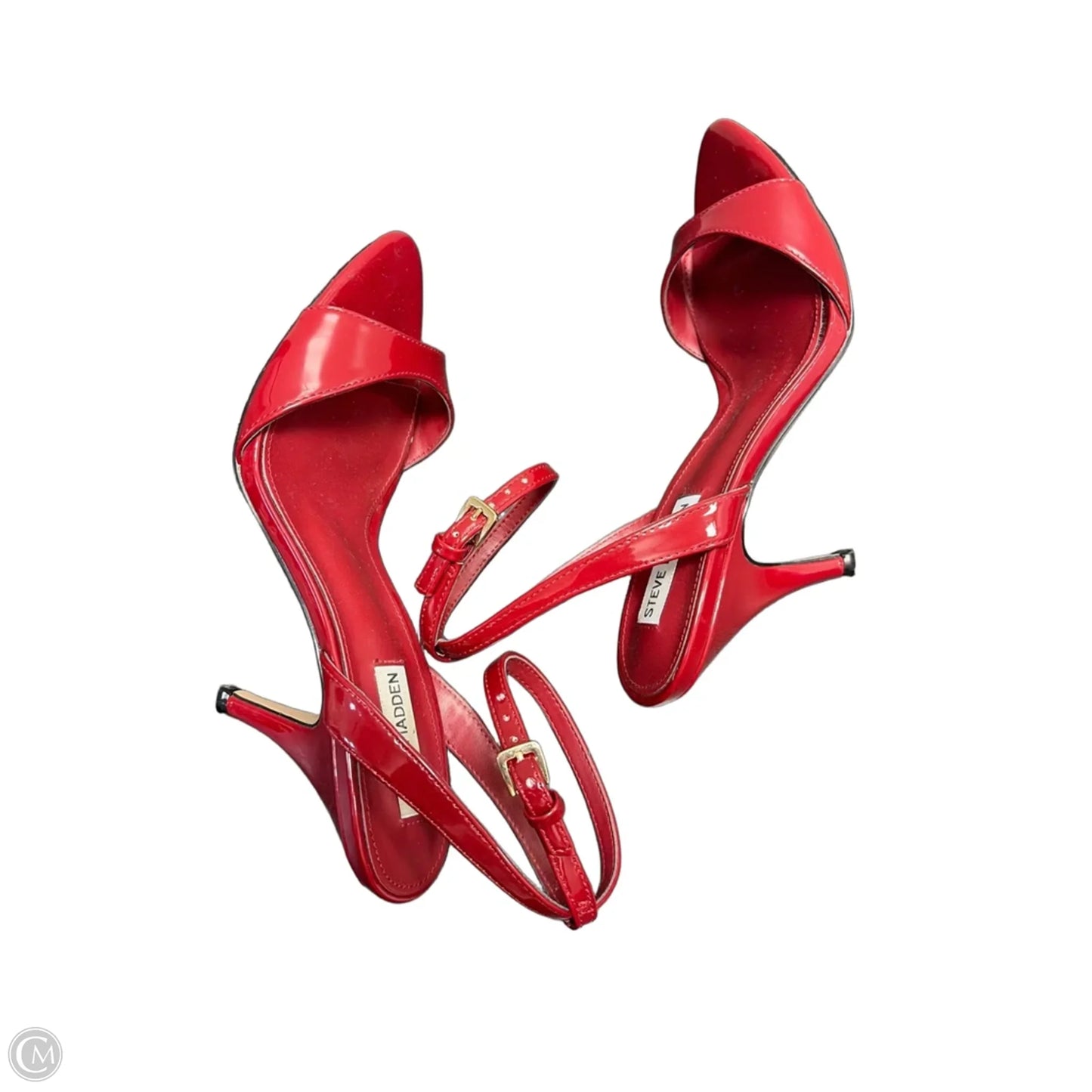 Sandals Heels Stiletto By Steve Madden In Red, Size: 8