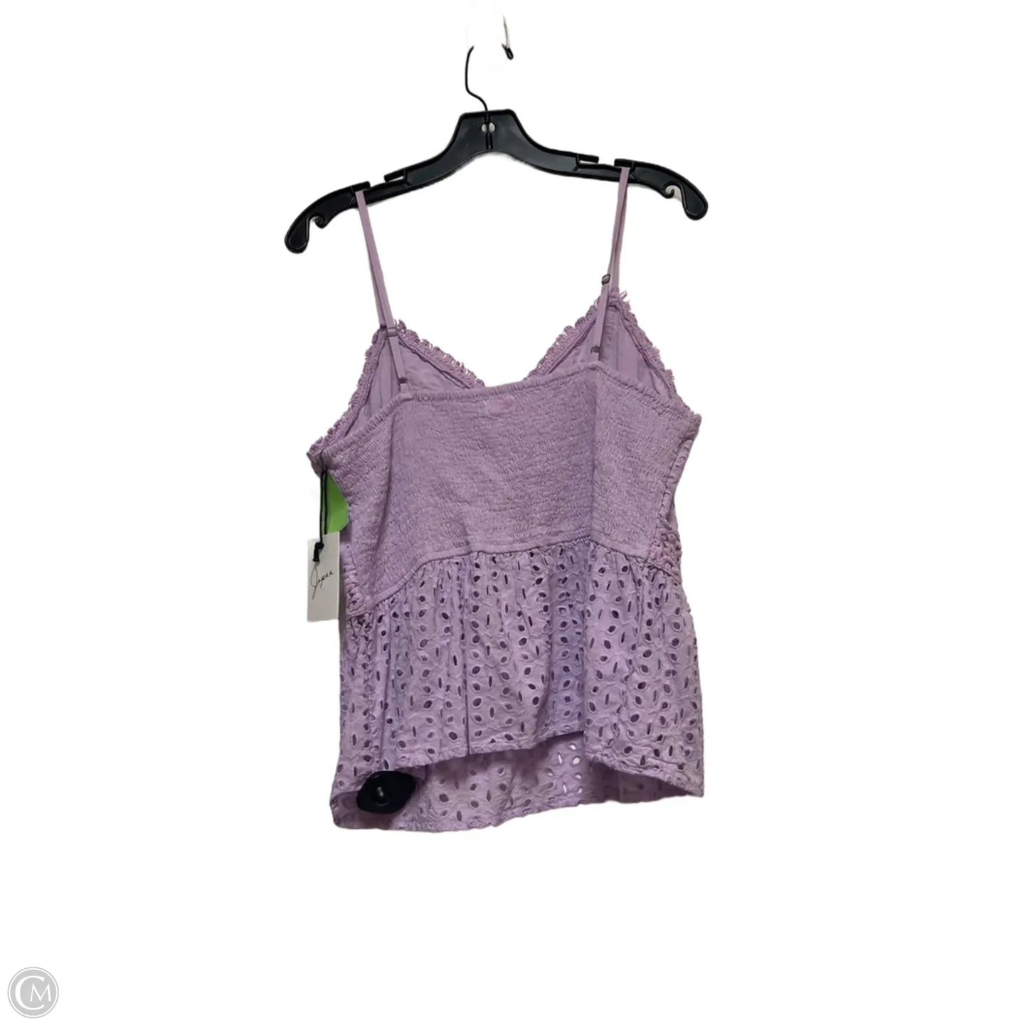Top Sleeveless By Japna In Purple, Size: L