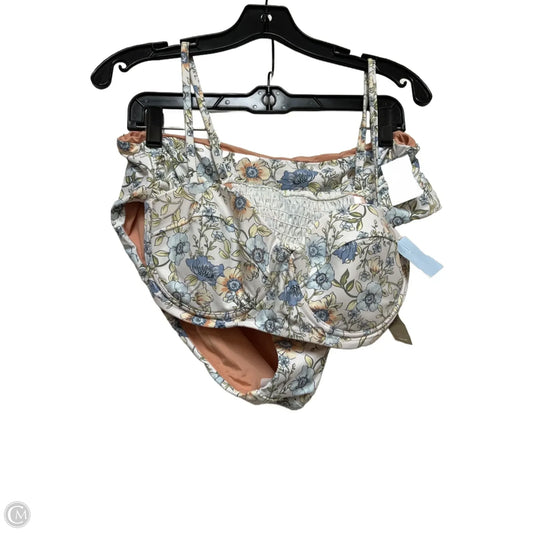 Swimsuit 2pc By J. Crew In Floral Print, Size: Xl
