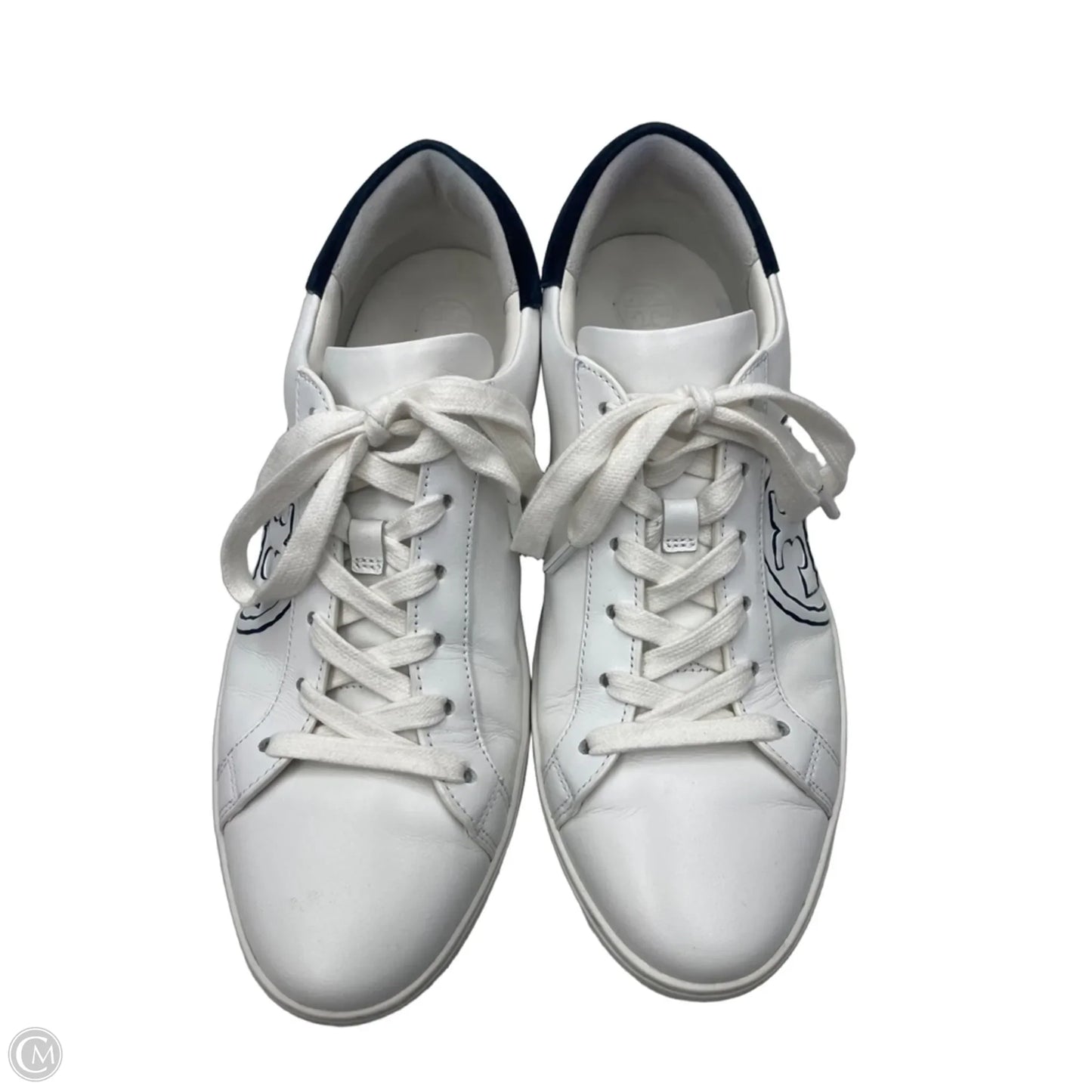Shoes Designer By Tory Burch In Blue & White, Size: 9