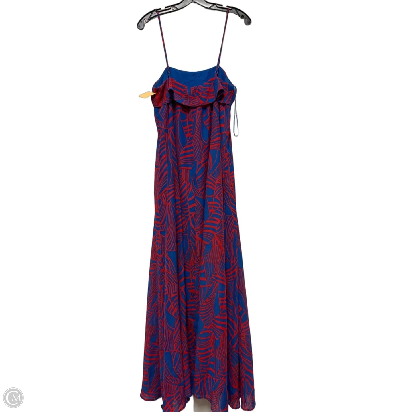 Dress Casual Midi By Giani Bernini In Blue & Red, Size: L