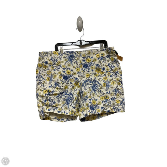 Shorts By Talbots In Blue & Yellow, Size: 16