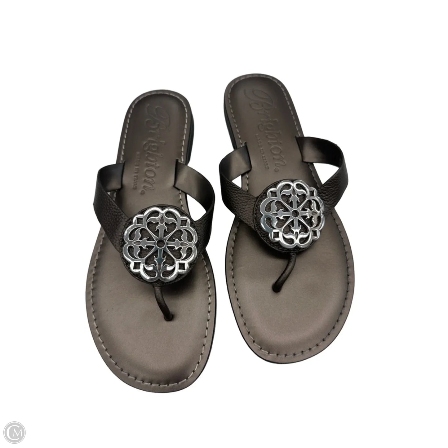 Sandals Flip Flops By Brighton In Taupe, Size: 8.5