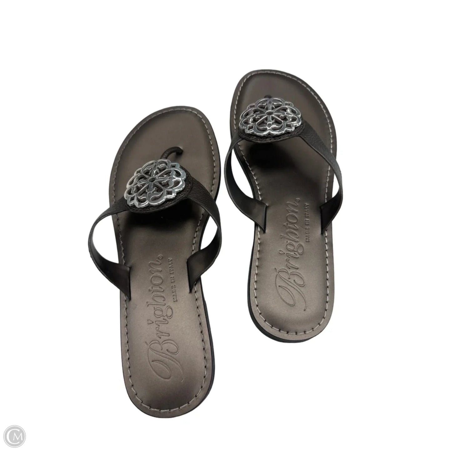 Sandals Flip Flops By Brighton In Taupe, Size: 8.5