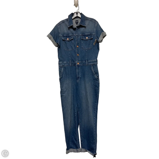 Jumpsuit By Gap In Blue Denim, Size: M